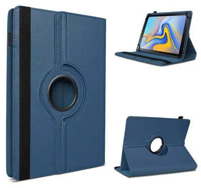 Produktbild von Tablet Hülle für Doogee U9 / U10 / U10 Pro / U11 Tasche Schutzhülle 360 Grad DrehbarFarben:Blau