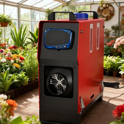 Produktbild von XINZI 8kW Diesel Luftheizer mit LCD & Fernbedienung, Standheizung, Luftheizung für Camping, Werkstatt & Off-Grid Nutzung, Rot(Typ B)