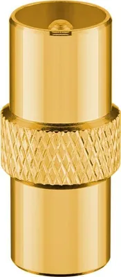 Produktbild von Goobay 40854, F-Typ, F-Typ, F-Typ, Männlich, Männlich, Gold