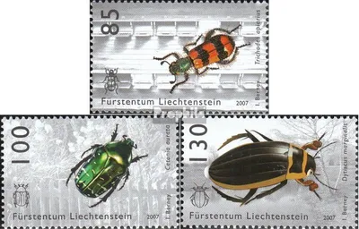 Produktbild von Briefmarken Liechtenstein 2007 Mi 1457-1459 (kompl.Ausg.) postfrisch Seltene Käfer