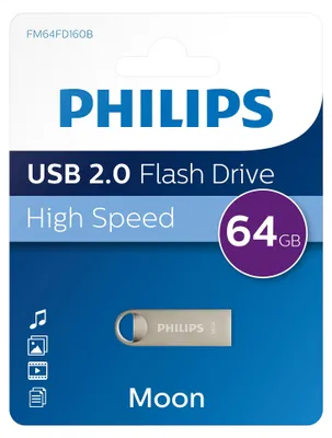 Produktbild von Philips USB-Stick 64 GB USB 2.0 Moon Edition Leserate bis 20 MB/s