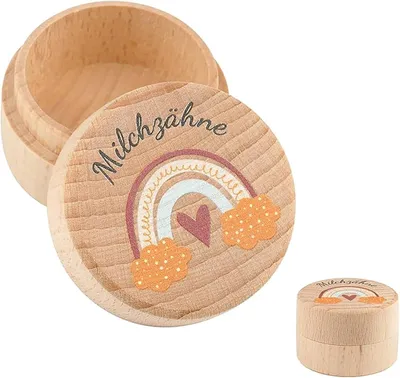 Produktbild von Zahnbox unter dem Kopfkissen – Erinnerungsstück an verlorene Zähne – Babygeburtstagsgeschenk