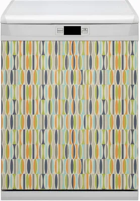 Produktbild von Magnet Folie für Geschirrspüler Magnete  Geschirrspüle Magnet für Spülmaschine 60x70 cm Nachbildung - Retro -Muster