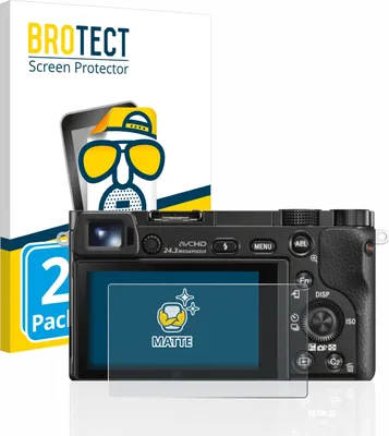 Produktbild von 2x BROTECT Schutzfolie für Sony Alpha 5000 / 6000 / 6400 Displayschutz Displayschutzfolie Folie Matt Entspiegelungsfolie