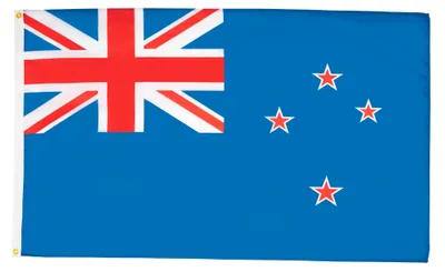 Neuseeland-Flagge 90x60 cm, leichtes Polyester, 2 Ringe