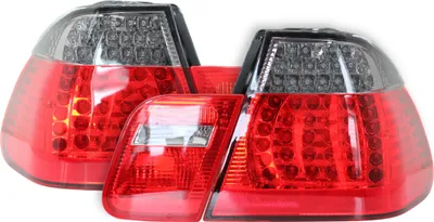 Produktbild von Eagle Eyes BM107-BEDE4-E Heckleuchte Rückleuchte Set Rot-Schwarz für BMW E46