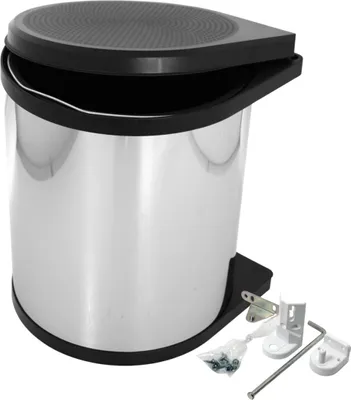 Produktbild von HAILO 3515031 Einbau Abfallsammler Mülleimer Swing AS Mono 15 Edelstahl schwarz