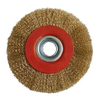 Productafbeelding van OPTIMUM 3107425 - Draadborstel, diameter 150 x 20 mm, diameter borstel 32 mm