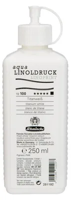 Produktbild von Schmincke aqua-LINOPRINT Linoldruckfarbe 250 ml - 100 Titanweiß