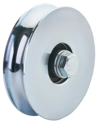 Produktbild von SOTECH Torrolle Ø 100 mm R10 – inkl. Montageset, Stahl verzinkt, Laufrolle für Schiebetor