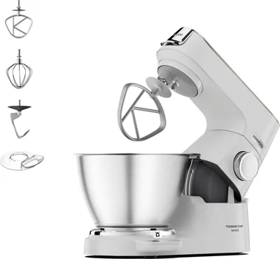 Produktbild von Kenwood Titanium Chef Baker KVC65.001SI Sbattitore con Base 1200W 5L Argento