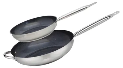 Image de Set de 2 Poêles 24 et 32 cm céramique sans  Profi Therm Platinum Elo