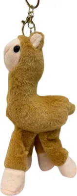 Image de LAMA en peluche Porte-clés Pendentif pour clés Bronze clair
