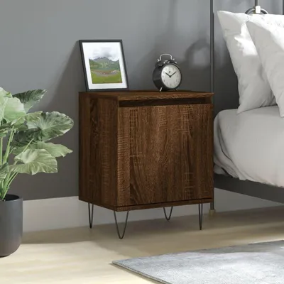 Obrázek produktu pro vidaXL Noční stolek Brown Oak Optics 40x30x50 cm Dřevěný materiál