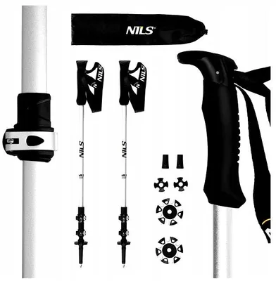 Produktbild von Nils TK8602 Trekkingstöcke faltbar verstellbar Aluminium
