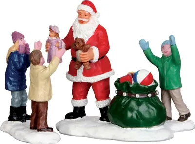 Image de Village de Noël Lemax : le Père Noël est arrivé