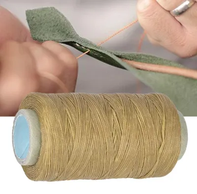 Platt gewachster Nähfaden 250 m 150D für Lederhandwerk