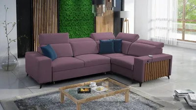 Produktbild von Ecksofa Benny II mit Schlaffunktion und Bettzeug-Behälter, mit USB-Anschluss Uttariovelvet2979