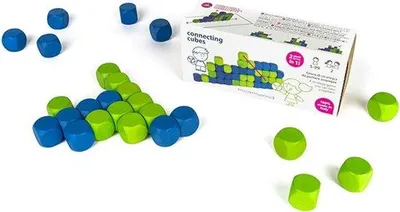 Productafbeelding van Houten Stapel- en Speelblokken voor Kinderen - Strategisch Bouwspel