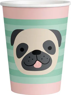 Produktbild von Pappbecher Hello Pets 250ml/8Stk.