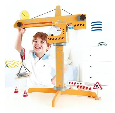 Obrázek produktu pro Hape CRANE LIFT, Stavba, 3 rok/roky, Vícebarevný, ABS (akrylonitril-butadien-styren), Dřevo