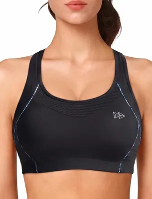 Immagine prodotto di Reggiseno sportivo da donna - Schienale a rete - Nero