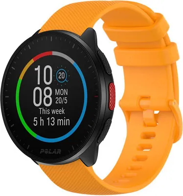 Produktbild von Strap-it Polar Pacer Luxus-Silikonarmband (Orange)