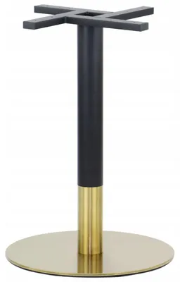 Immagine prodotto di Base per tavolo in acciaio inox SH-3001-6/GB, per ufficio, hotel, ristorante, diametro 50 cm, altezza 72 cm, acciaio inox color oro