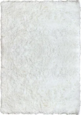 Image de Tapis hirsute à poils longs, fait main, au motif uni SUPERSOFT