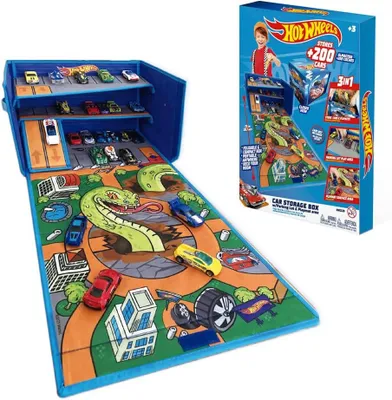 Produktbild von Hot Wheels Cars Koffer Garage Box Playmat Auto Spielzeug Aufbewahrungsbox