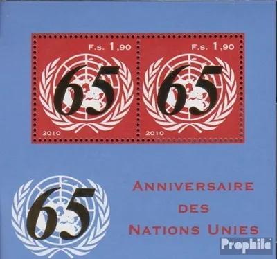 Produktbild von Briefmarken UNO - Genf 2010 Mi Block29 (kompl.Ausg.) gestempelt 65 Jahre UNO
