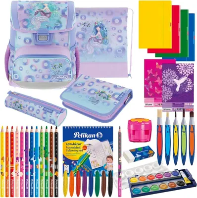 Produktbild von Herlitz Schulranzen Set Loop Plus Mystic Mermaid 14-teilig
