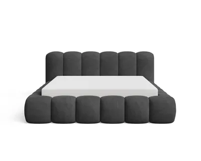 Produktbild von Chilly Möbel Design Polsterbett Stone Samt Stoff Schwarz 180x200 cm mit Stauraum Velluto 20