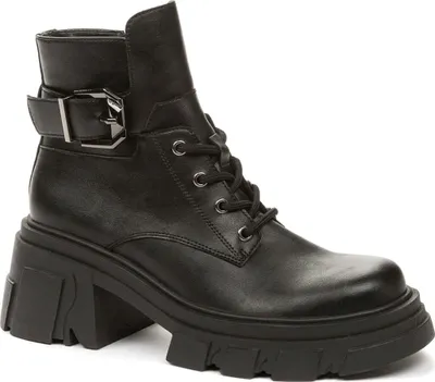 Zdjęcie produktu dla Buty za kostkę damskie Keddo 848071/10-01 Kolor: Czarny Rozmiar: 38