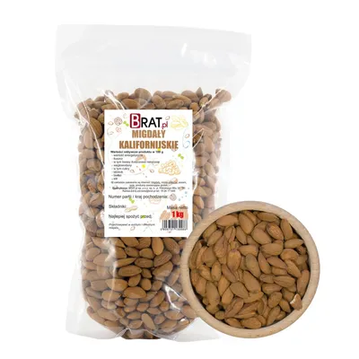 Obrázok produktu pre Kalifornské mandle 1kg Brat.pl