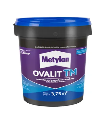 Produktbild von Metylan Ovalit TM Tapetenkleber und Kleisterzusatz 750 g Dose, transparent