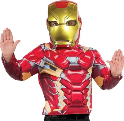 Produktbild von Iron Man Muskelshirt Kostümset