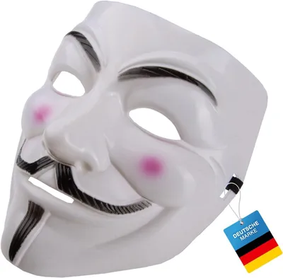 Image de Masque anonyme Vendetta - Blanc