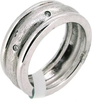Produktbild von 943-03716-52, 943-03716-54 Bandring mit Zirkonia matt/poliert Gooix