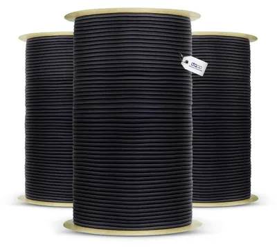 Immagine prodotto di Corda elastica in gomma nera, 10 mm - 5 metri