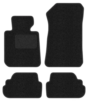 Zdjęcie produktu dla Dywaniki samochodowe welurowe LUX-ANTHRA do: BMW 1 E81 (2004-2011, hatchback) antracytowe z wzmocnieniem kierowcy, z mocowaniami