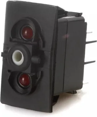 Produktbild von Schalter (ON)-OFF-(ON) 2 LEDs 24 V , 1 Stück