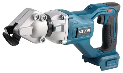Image de Cisaille à métaux sans fil VEVOR, cisaille à tôle, avec tête pivotante à 360 degrés, double lame, vitesse de rotation 25 000 tr/min, coupe 18 GA d'acier galvanisé, 20 GA d'acier inoxydable, plaque d'aluminium, plastique, carton