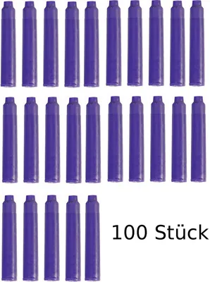 Produktbild von 100 Füllerpatronen / Tintenpatronen / Farbe: lila