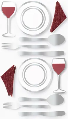 Produktbild von HEYDA 203780657 Stick-On's-Mix Dinner Party 75 x 165 cm