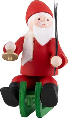 Produktbild von Thiel-Figur Nikolaus auf Schlitten - bunt (6cm) von Romy Thiel