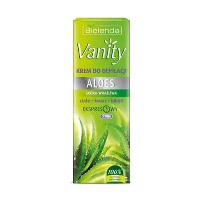 Obrázok produktu pre Bielenda Vanity Aloes Krem do depilacji dla skóry wrażliwej, 100 ml