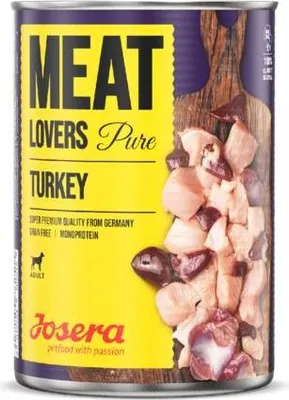 Produktbild von Josera | Hundefutter |  Nassfutter  Meat Lovers Pure Turkey 6 x 400 g