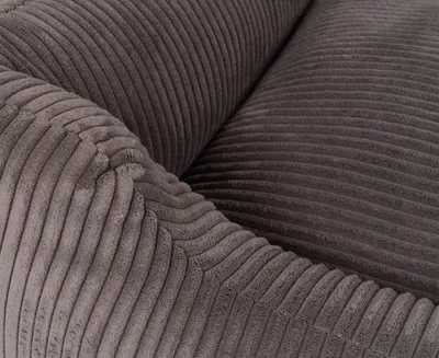 Produktbild von Knuffelwuff Hundebett aus Cord mit Handwebcharakter Olivia XL 105 x 75cm Braungrau