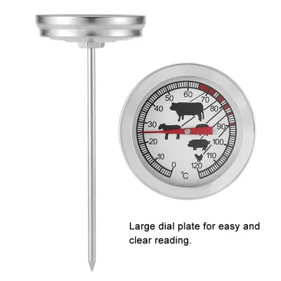 Produktbild von BBQ-Thermometer, Edelstahl-Thermometer, Küchenthermometer, Lebensmittelthermometer, Kochthermometer
